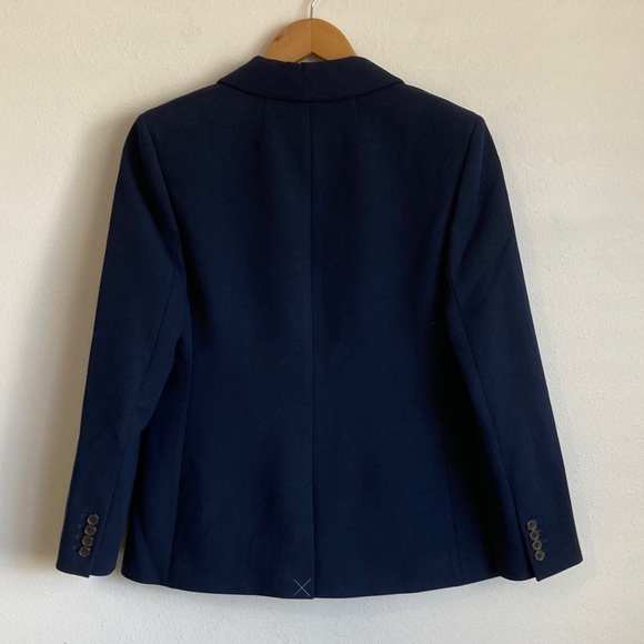 J. Crew Madelyn blazer in four-season stretch Size 6 Navy Blue - Picture 3 of 9